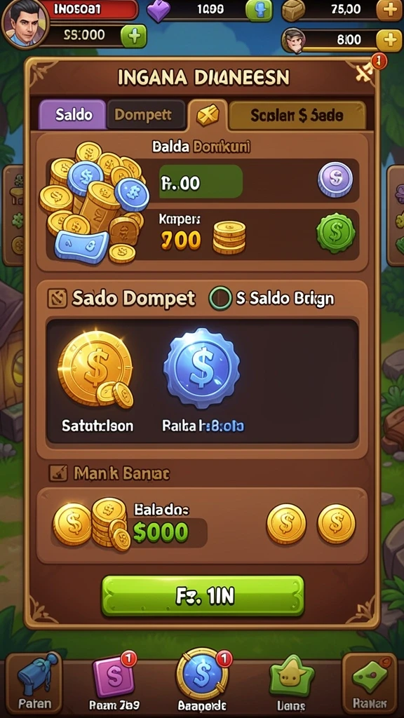 Scene game yang penuh aksi dan petualangan.
