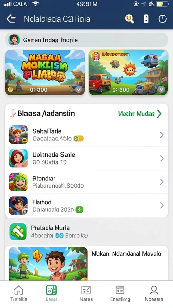 Level yang menantang dengan berbagai rintangan seru.