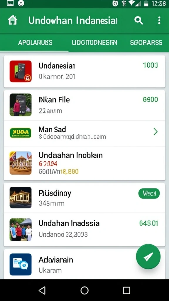 Layar utama dengan tampilan yang menarik dan intuitif.