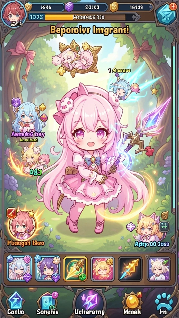 Screenshot menunjukkan level baru yang menantang.
