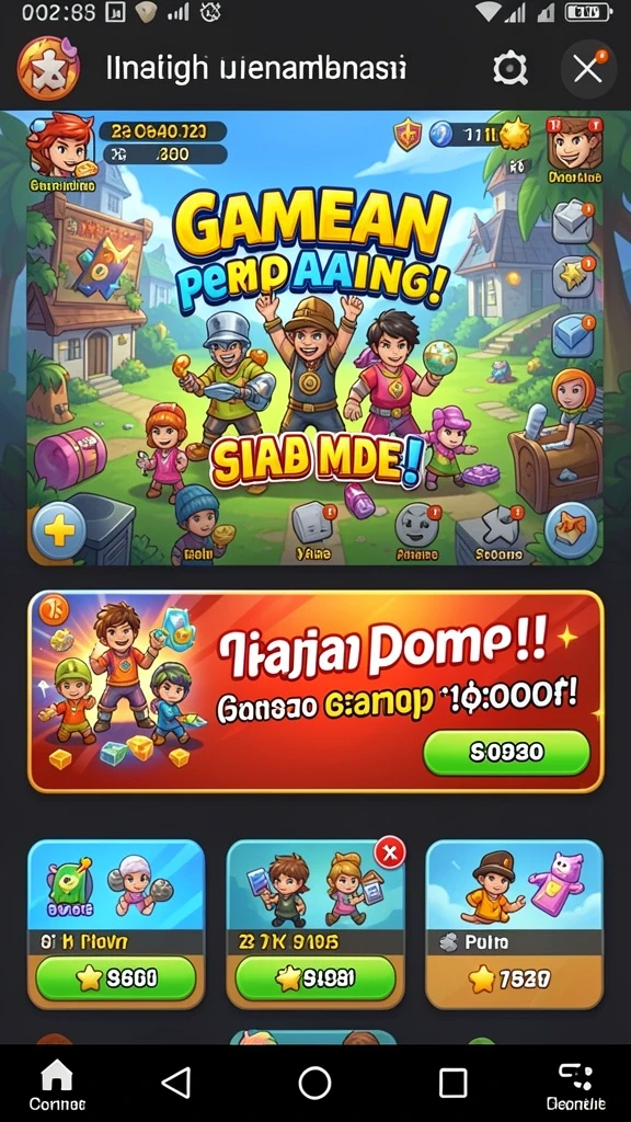 Karakter yang bervariasi dengan kemampuan unik.