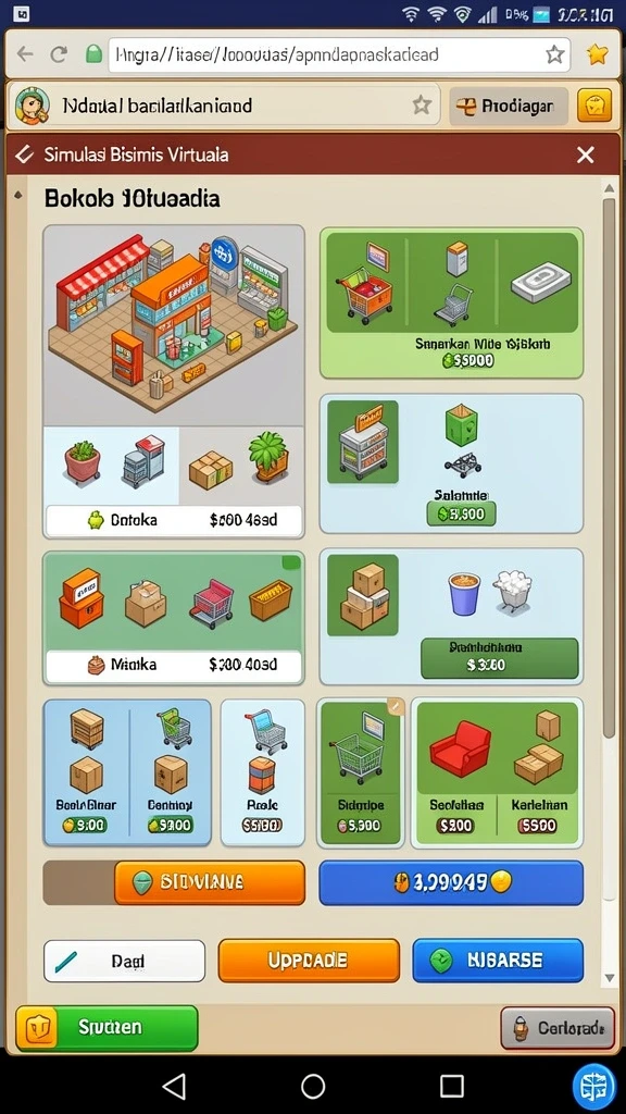 Menu permainan yang beragam dan menarik.