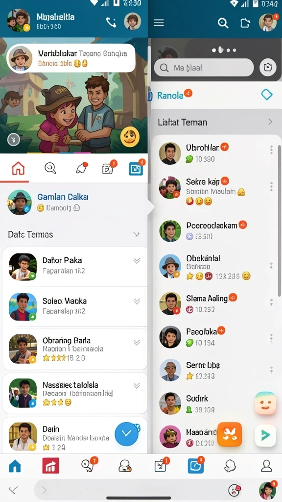 Momen seru dalam permainan saat bertarung dengan teman.