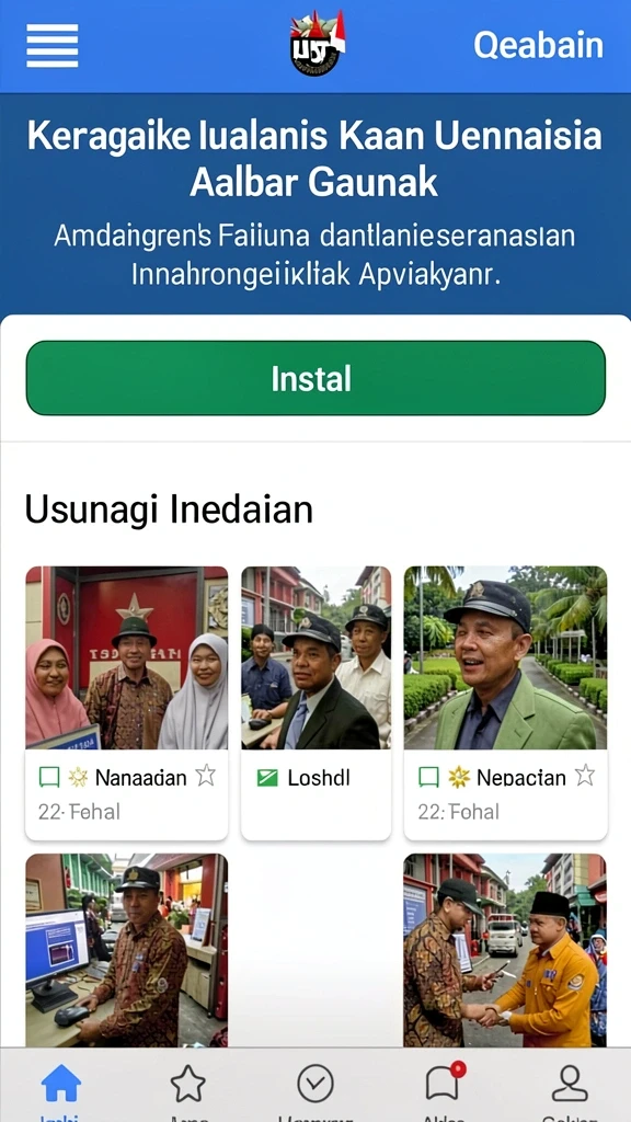 Tampilan antarmuka HOMETOGEL yang modern.