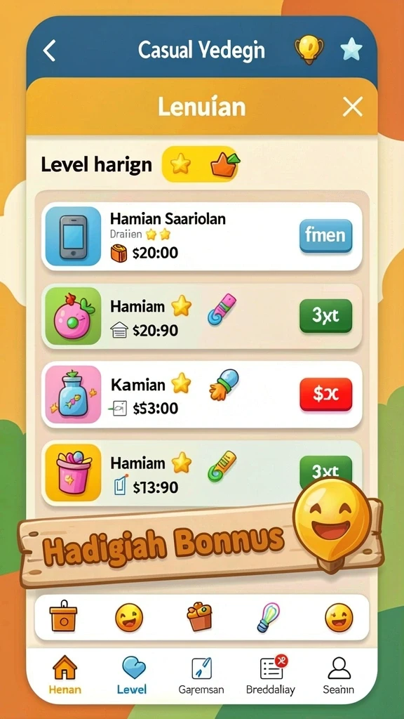 Fitur bonus yang membuat permainan semakin seru.