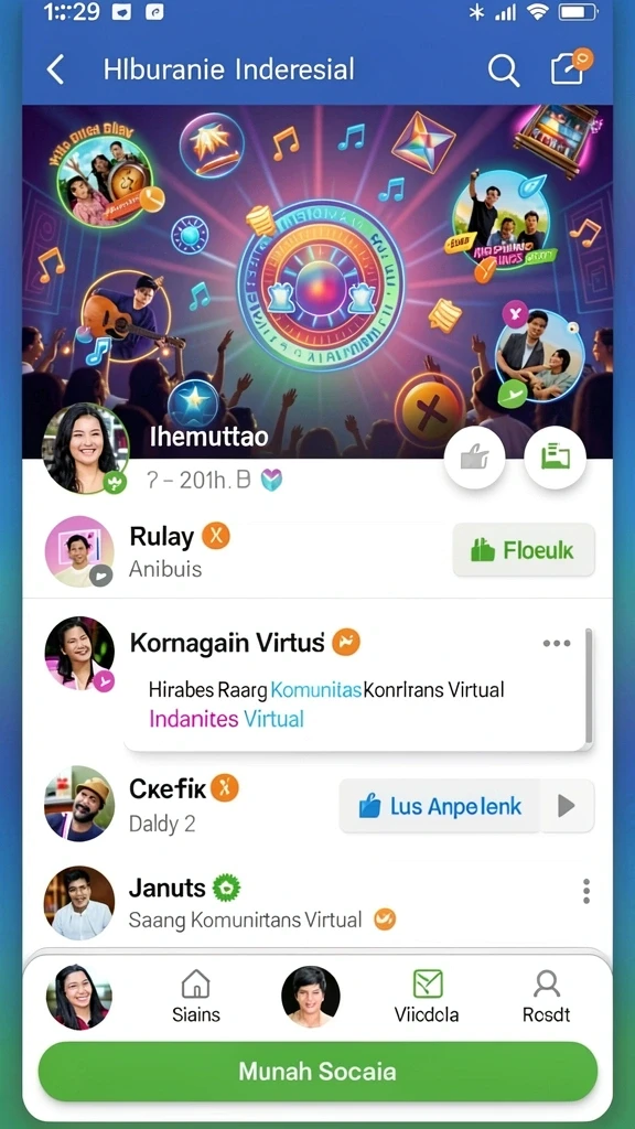Tampilan antarmuka pengguna yang intuitif dan menarik.