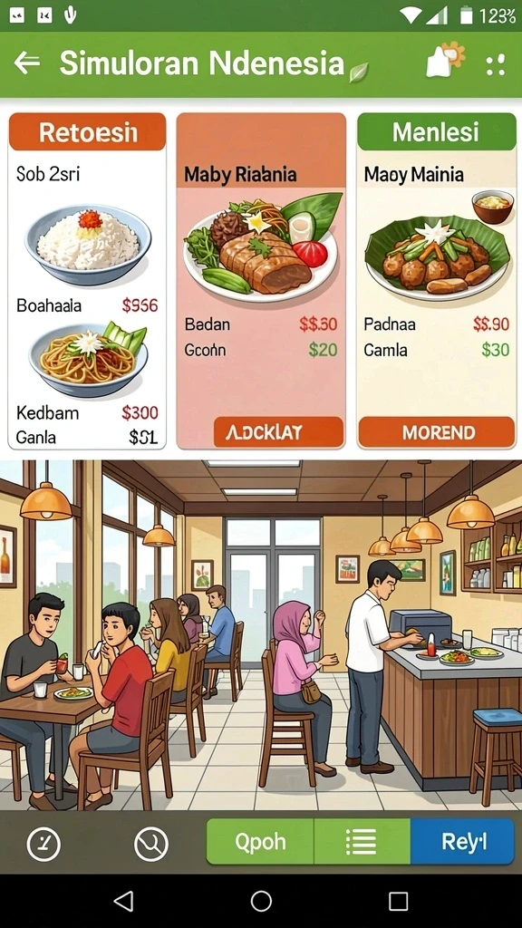 Tampilan antarmuka yang user-friendly dan menarik.