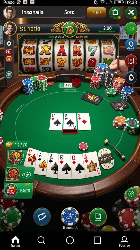 Tampilan utama LUCKYMINO dengan karakter menarik.