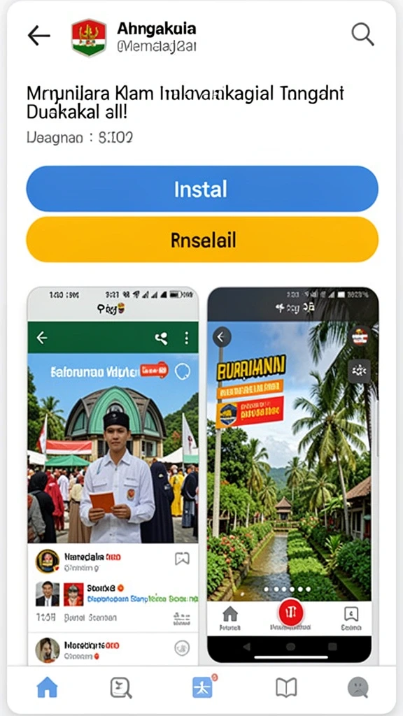 Tampilan awal MINISLOT yang menarik dan user-friendly.