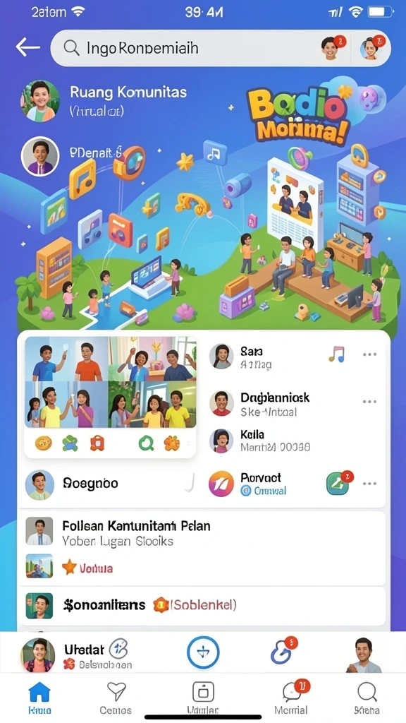 Trek balapan yang menantang dan berwarna-warni.