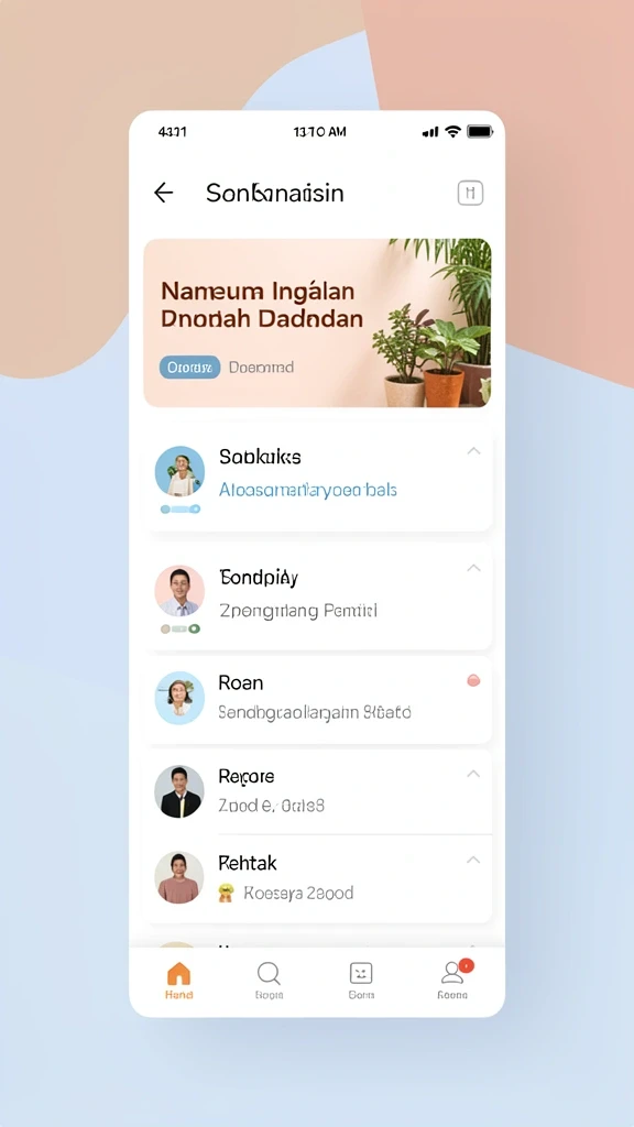 Tampilan awal yang menarik dan intuitif.