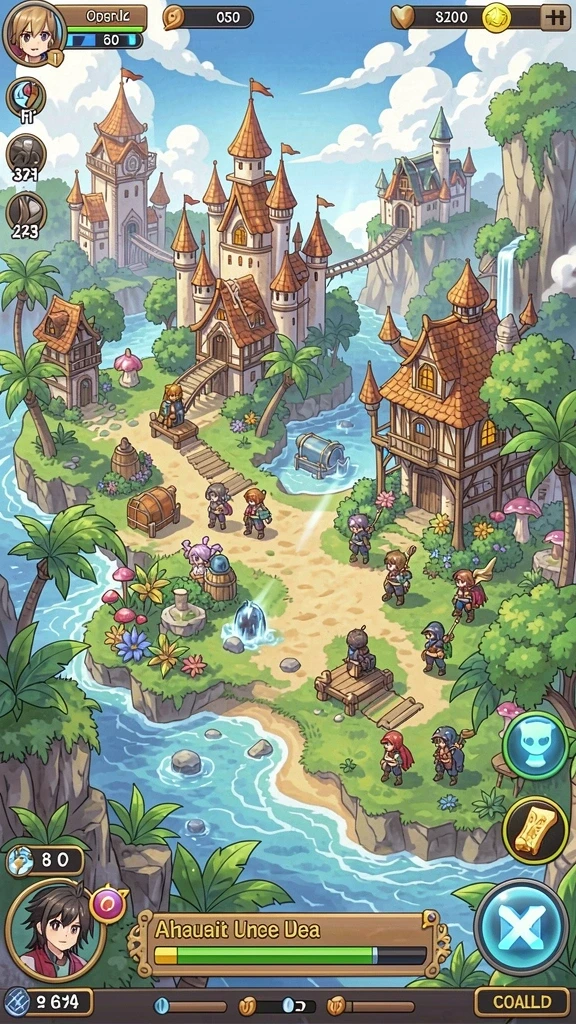 Tangkapan layar mode multiplayer dengan teman-teman.