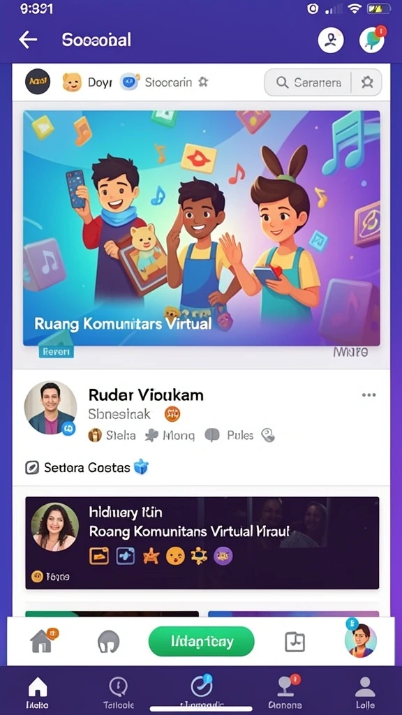 Ilustrasi karakter unik yang bisa dimainkan.