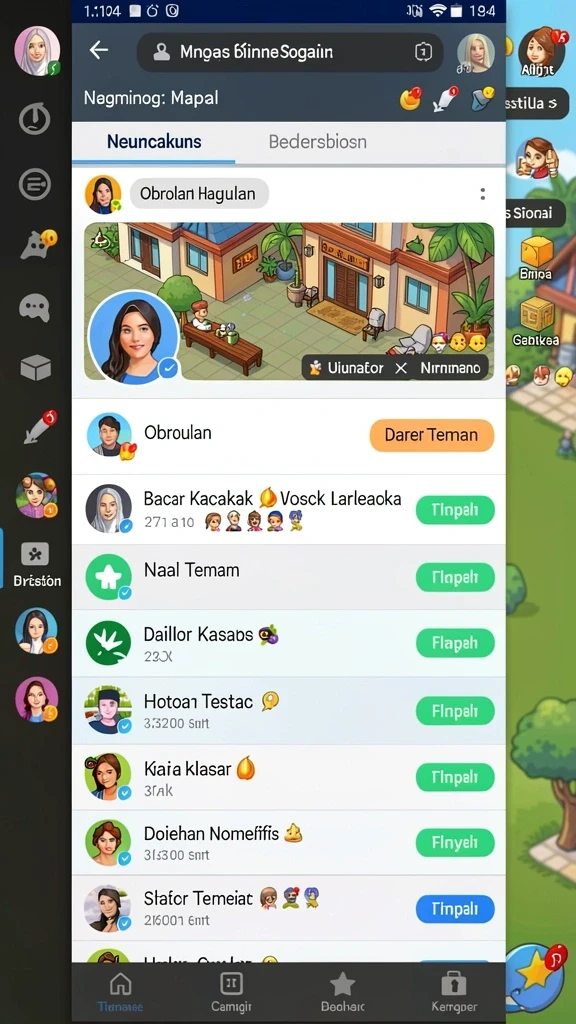 Screenshot menunjukkan karakter utama sedang bertarung.