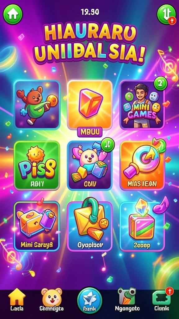 Tampilan awal game dengan grafis menawan.
