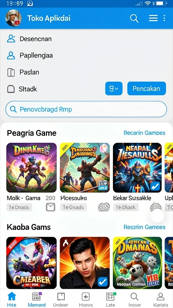 Karakter-karakter unik yang bisa dipilih oleh pemain.
