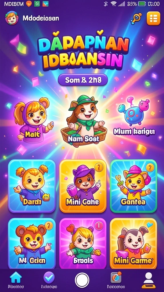 Menunjukkan interaksi dengan karakter lain dalam game.