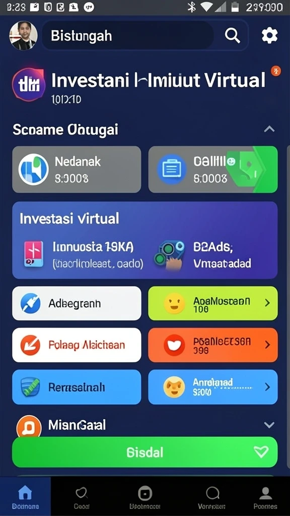 Menu navigasi yang mudah digunakan.