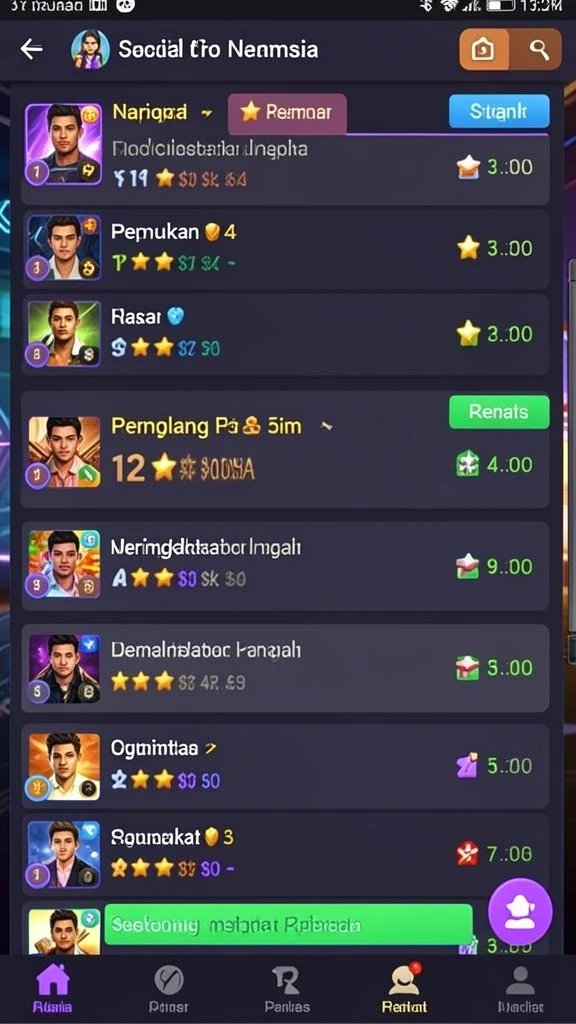 Tampilkan karakter baru yang menarik perhatian.